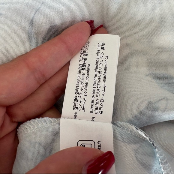 ZARA Blue Floral Halter Tie-Back Mini Dress – Size Medium - Picture 10 of 16